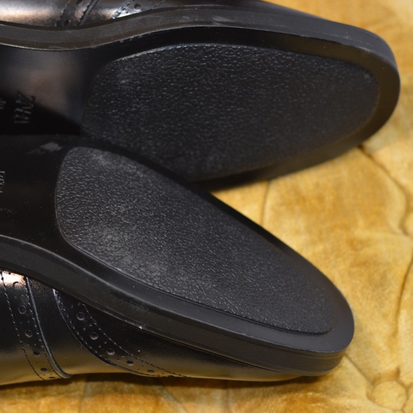 Mens Zara Leather Loafers NWT SZ 9/40 - Picture 5 of 11